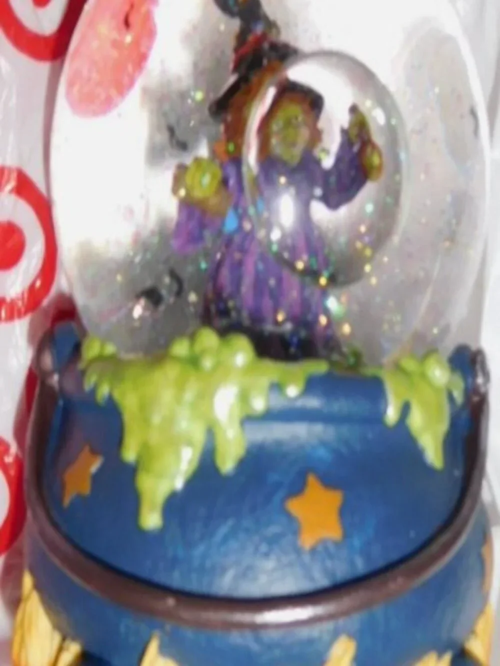 NOS NEW HALLOWEEN WITCH WATER GLOBE TARGET Waterglobe